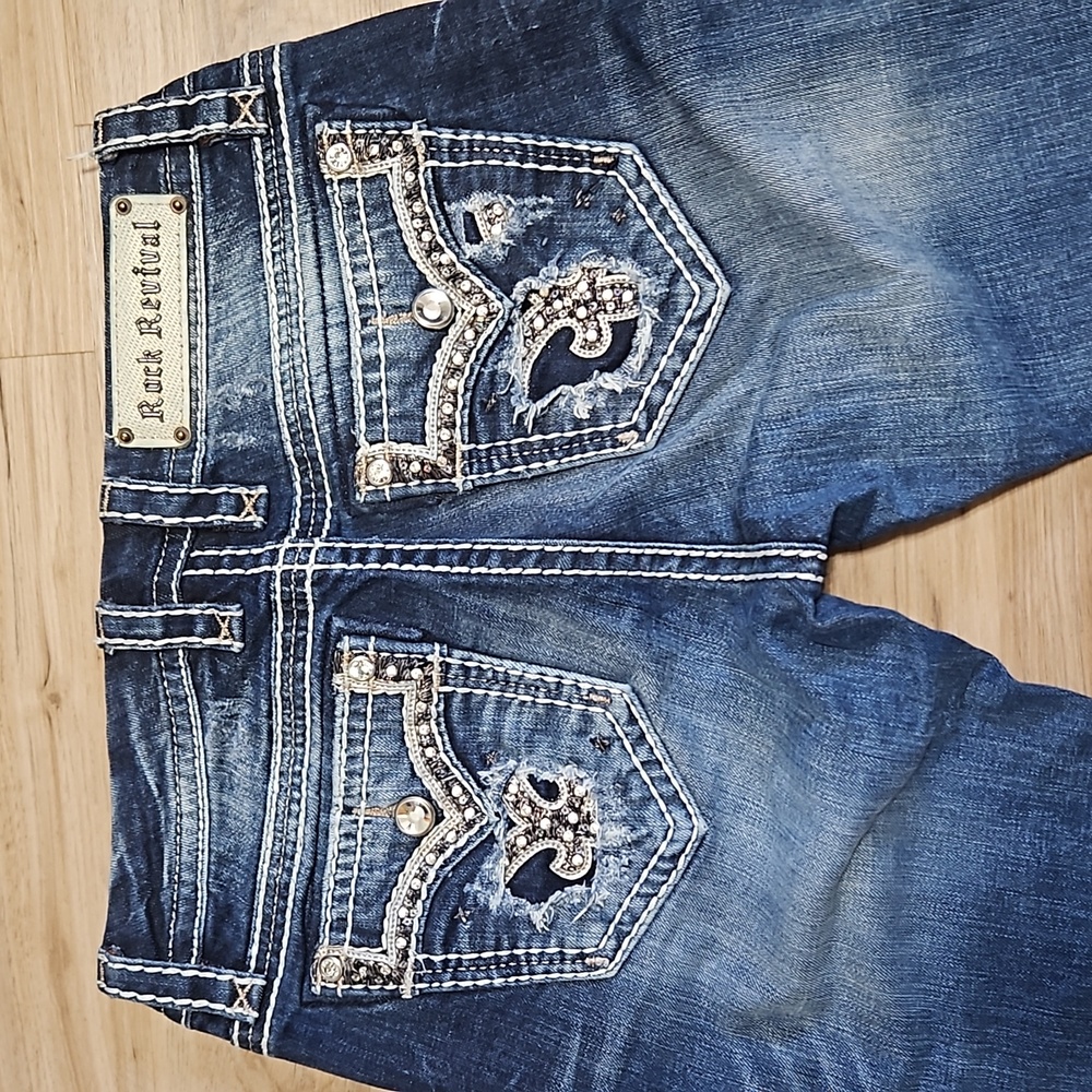 Rock Revival skinny jeans. Size 28x32